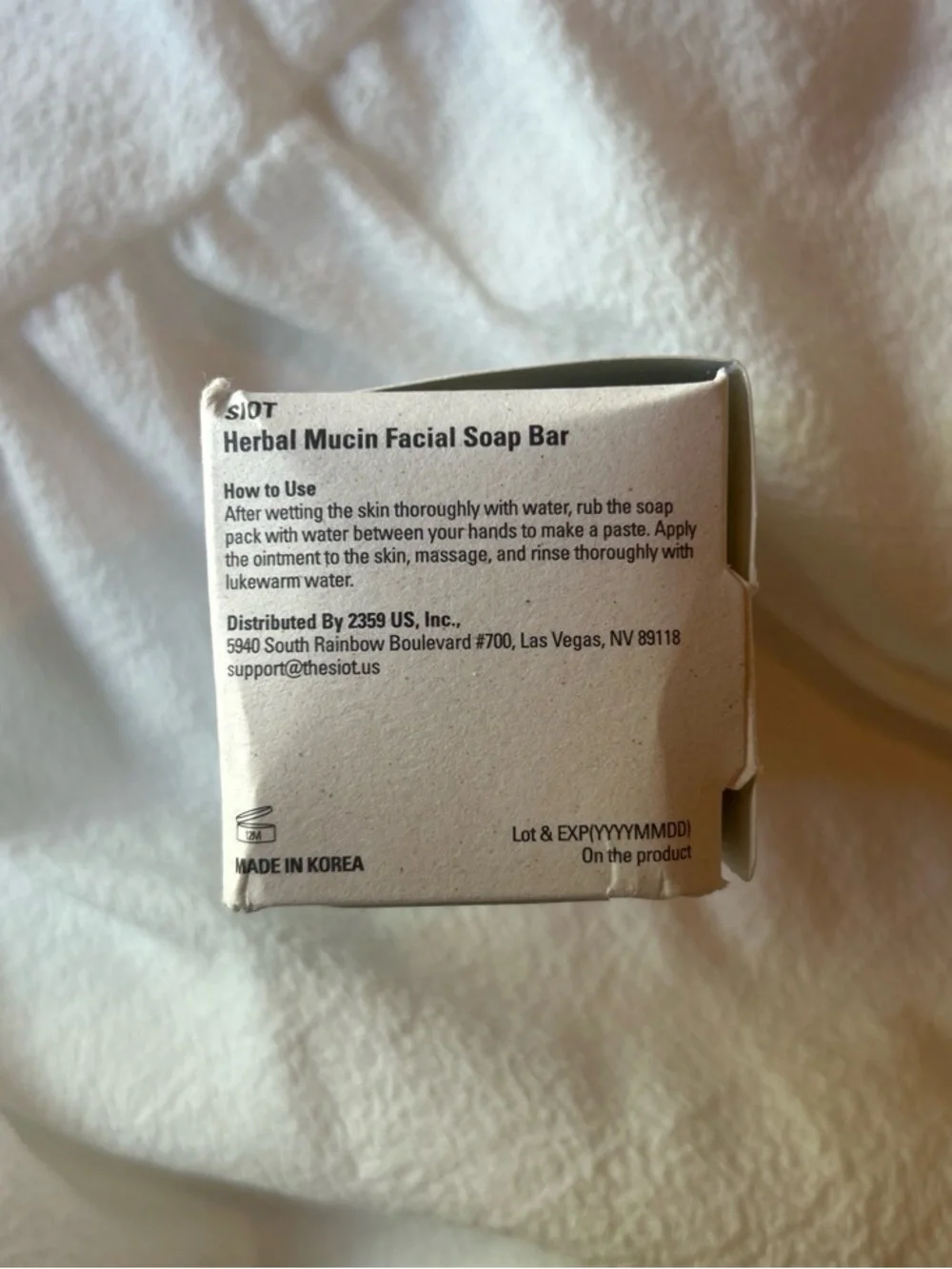 Natural Green Herbal Facial Soap Bar -